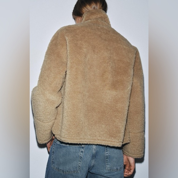 ZARA Shearling jacket -ZWcollection - Picture 6 of 15